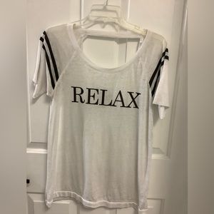 White Chaser "Relax" T-shirt Medium